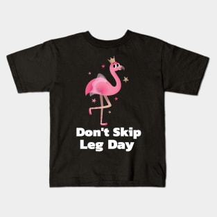 Funny Gym Quote | Don't skip legs day Kids T-Shirt